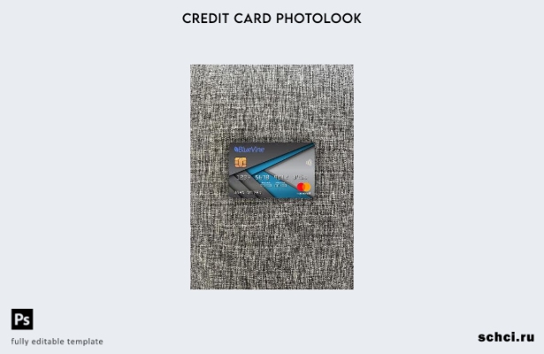 цифровая загрузка США Калифорния BlueVine банковский шаблон Mastercard Photolook